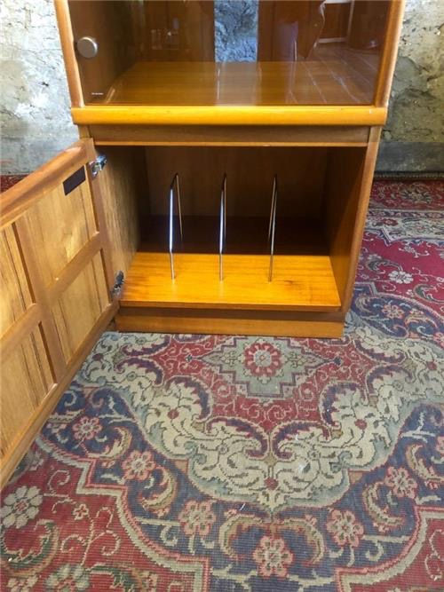 Thumbnail: Teak nathan record player cabinet hifi cabinet.   0438