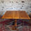 Thumbnail: Vintage solid oak  dining table drop leaf.      050
