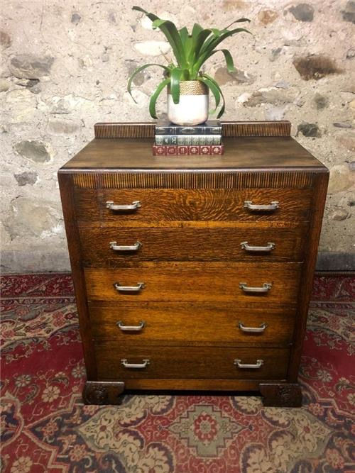 Vintage art deco chest of drawer  012