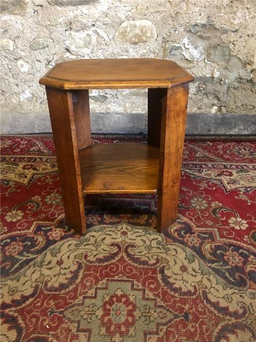 Thumbnail: Vintage art deco side table book table.  0393