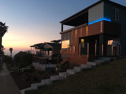 Pescadero residence at sunset