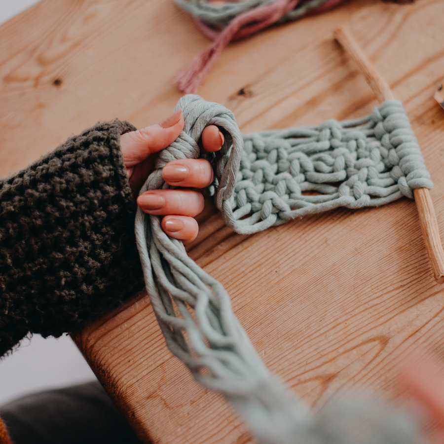 Macramé Wall Hanging Workshop at the Cornhill Market, Lincoln