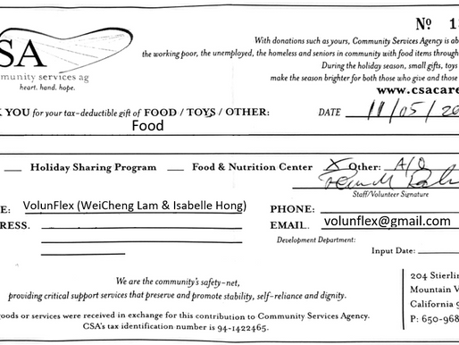 Food Donation to CSA Mountain View