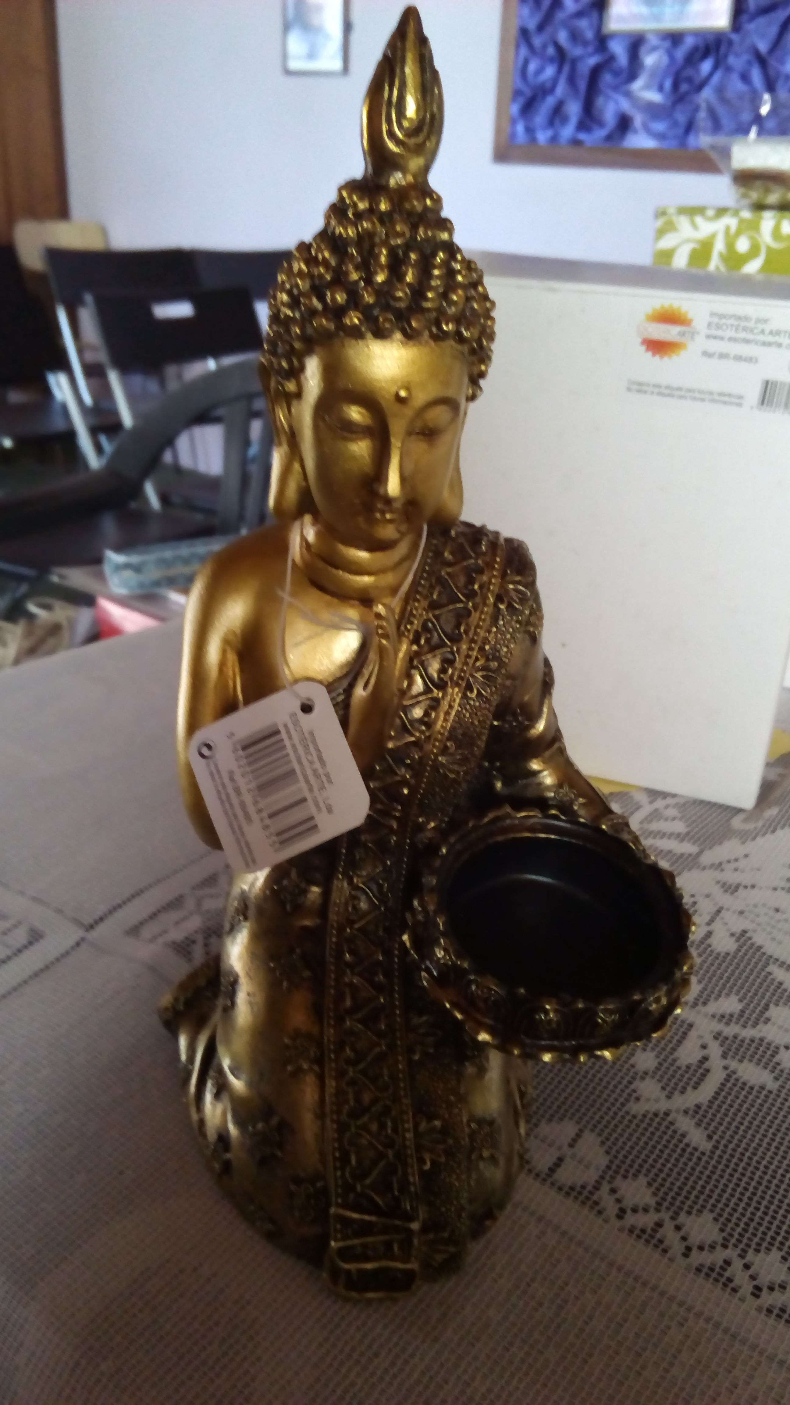 Buda Dourado trabalhado