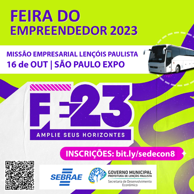 SEBRAE abre inscrições para missão de visitação na FEIRA DO EMPREENDEDOR 2023