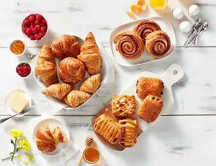 Croissants Pastries and Breads