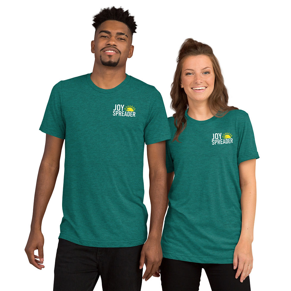 Thumbnail: Unisex Triblend Short Sleeve Tee Left Chest Design