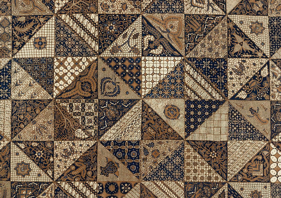 Miniaturbild: beeindruckende Batik aus der Ausstellungsmappe: Zu Gast in der Villa Dürckheim