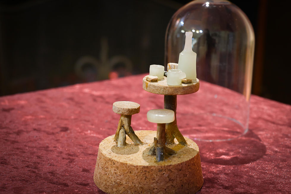 Miniature : Mini sculpture en pierre et bois – Création artisanale française Atelier D.Z’Arts