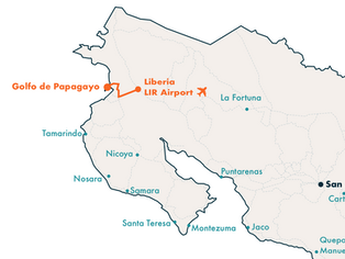 How to get to Golfo de Papagayo from Liberia Area & LIR Airport?