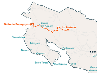 ¿Cómo llegar a La Fortuna y al Volcán Arenal desde el Golfo de Papagayo?