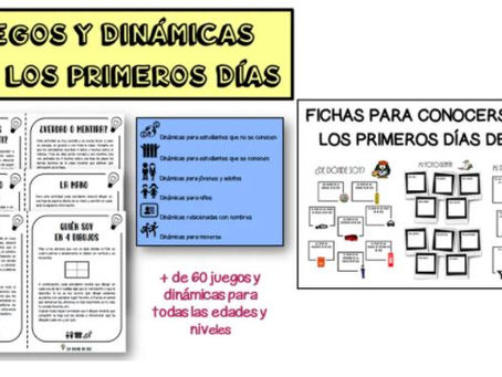 JUEGOS Y DINAMICAS PARA LOS PRIMEROS DÍAS