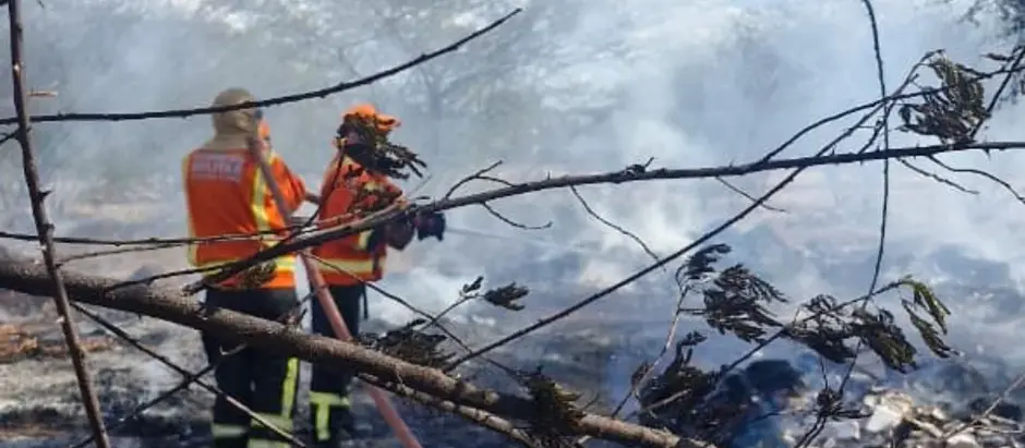 Bombeiros atendem três ocorrências de incêndio na região do Seridó