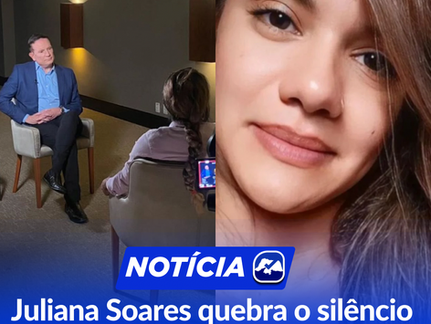Juliana Soares quebra o silêncio em entrevista exclusiva ao Domingo Espetacular