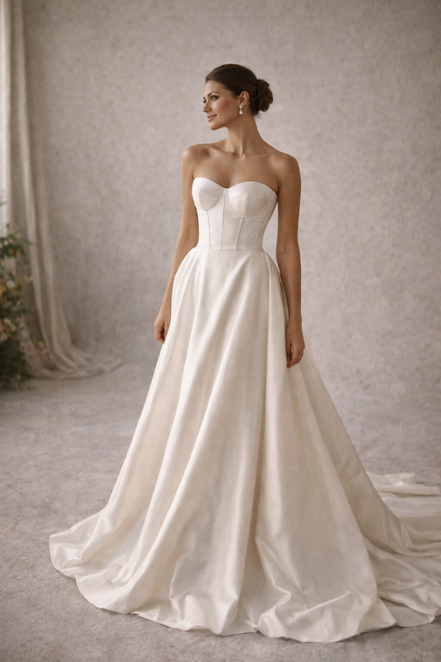 robe mariée bustier