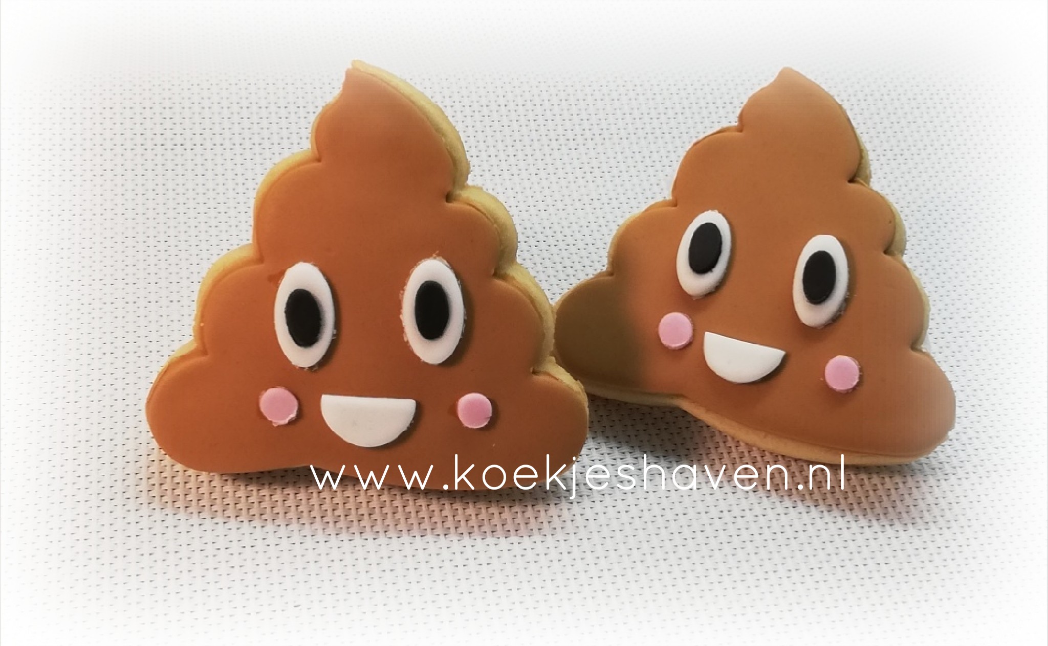 Drol Emoji/Poop Emoji Koekjes