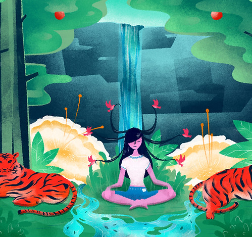 Meditation in Forest