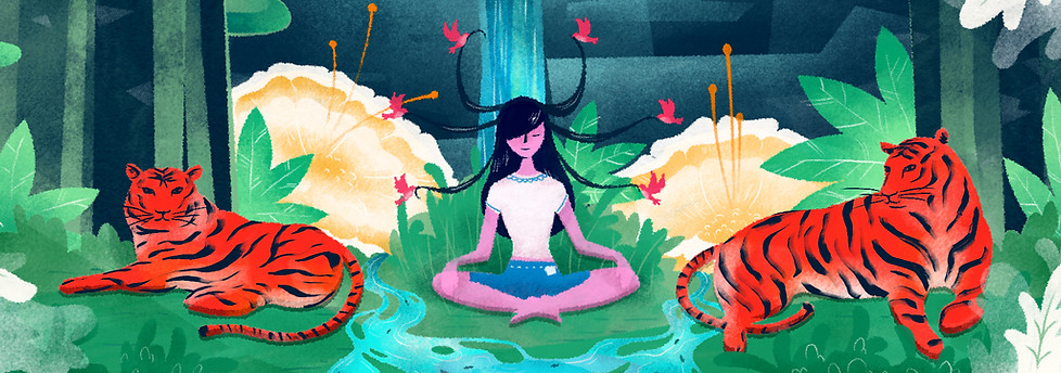 Meditation in Forest