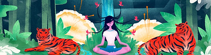 Meditation in Forest