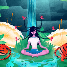 Meditation in Wald