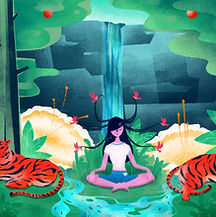 Meditation in Forest