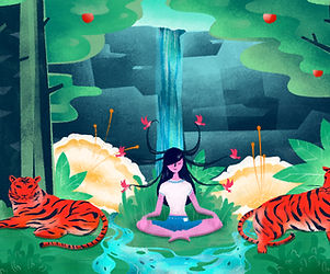 Meditation in Forest