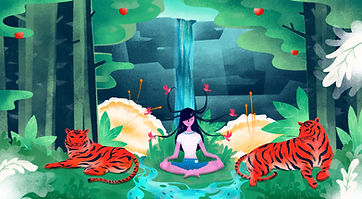Meditation in Forest