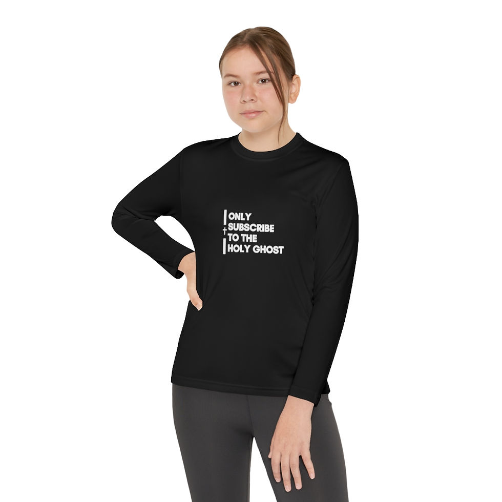 Thumbnail: White Font Subscribe  Kids  Jersey  Long Sleeve Shirt (Unisex)
