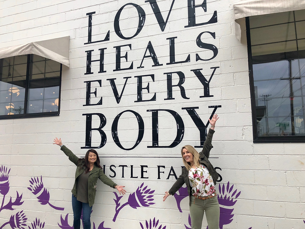 This is me and my friend, Grace, a fellow survivor advocate from Denver.