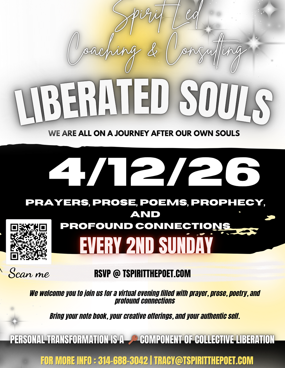 LIBERATED SOULS | PRAYER, PROSE, POETRY, PROPHECY, WITHOUT THE PERFORMANCE