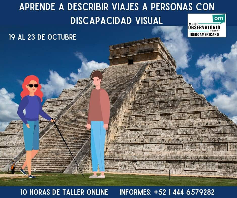 Taller online:Aprende a describir VIAJES a personas con discapacidad visual