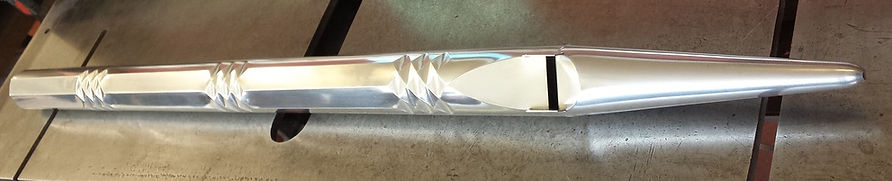 Diamond patterns on a display organ pipe made of tin