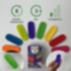 Набір тактильних плиточок з 8 різними поверхнями, фото товару з коробкоюНабір тактильних плиточок з 8 різними поверхнями, фот