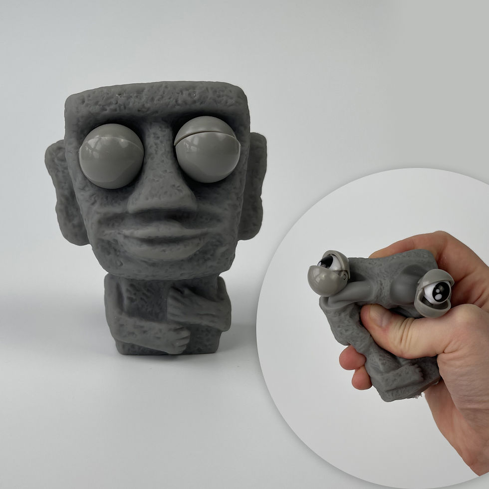 Сквіші антистрес — мʼяка фігурка з великими очима, загальний вигляд