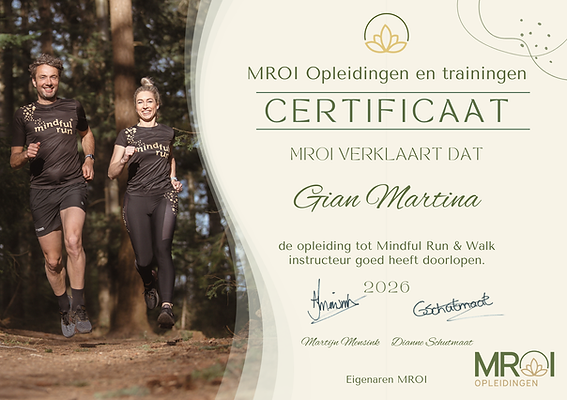 o certificado da minha formação de instrutor