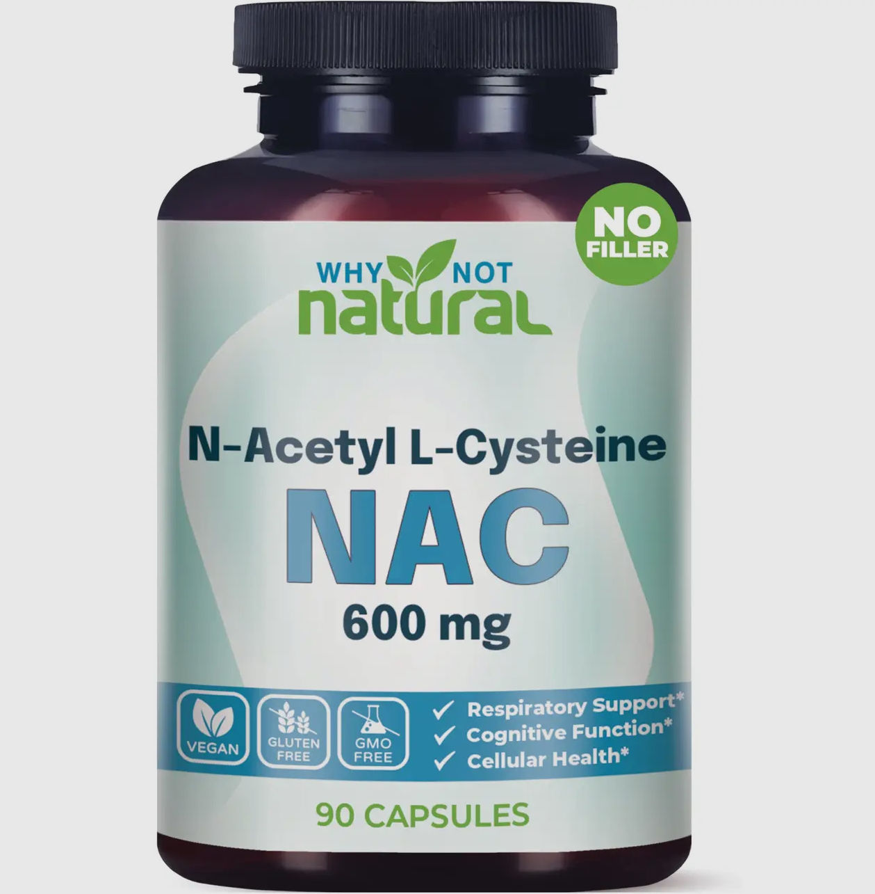Why Not Natural NAC Supplements 600 mg , N-Acetyl Cysteine Capsules 