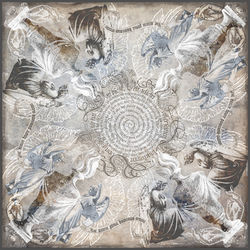Scarf - Light brown, Angels