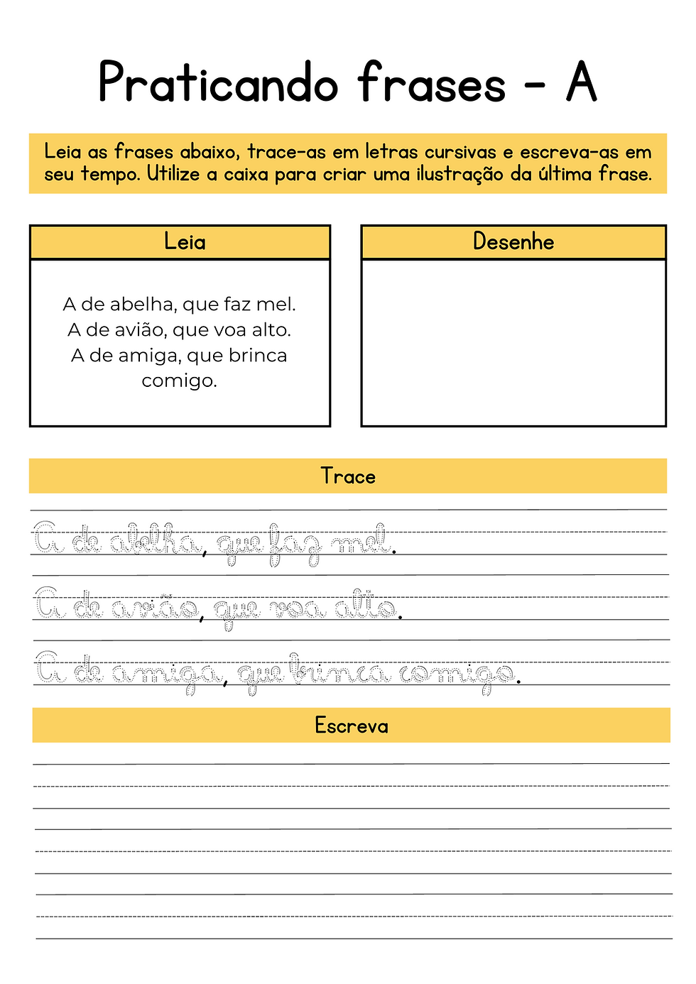 Miniatura: Pratique a Cursiva - Atividades