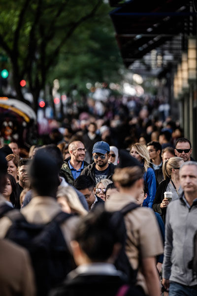 people walking at the streets of houston