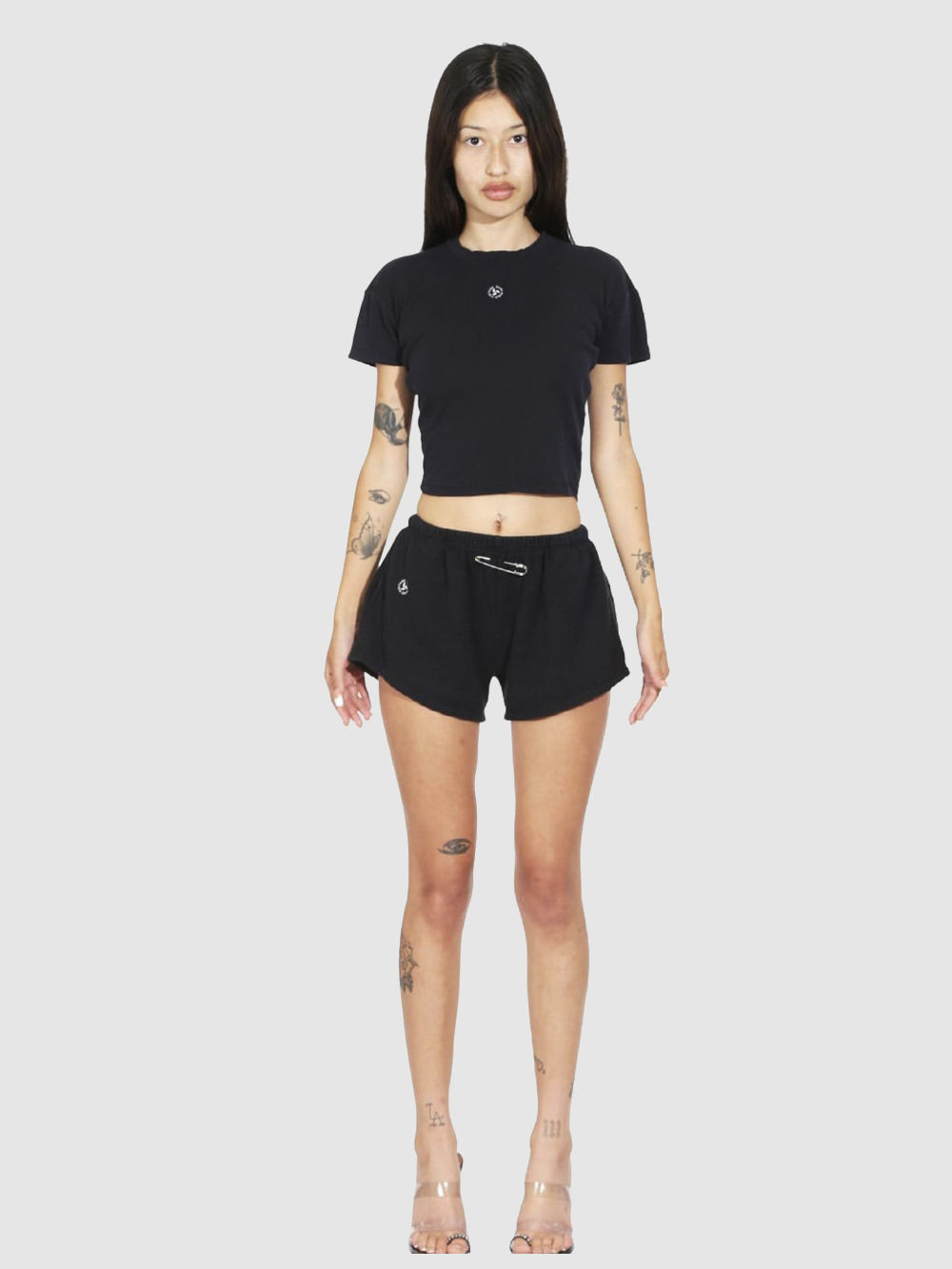 Mini Safety Pin SweatShorts