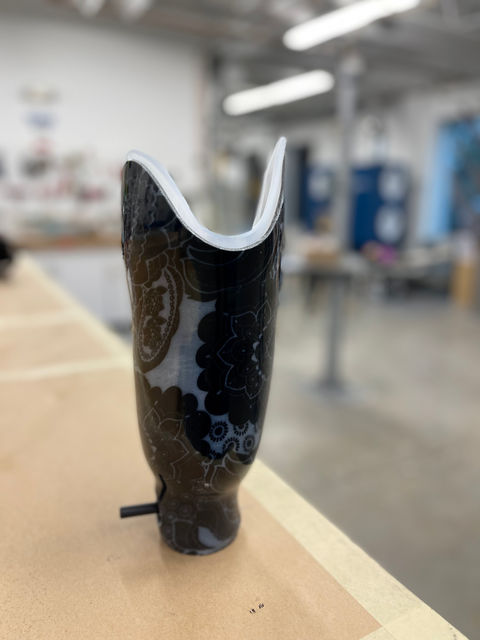 Prosthetic socket using Coyote Prosthetic and Orthotics Air-Lock