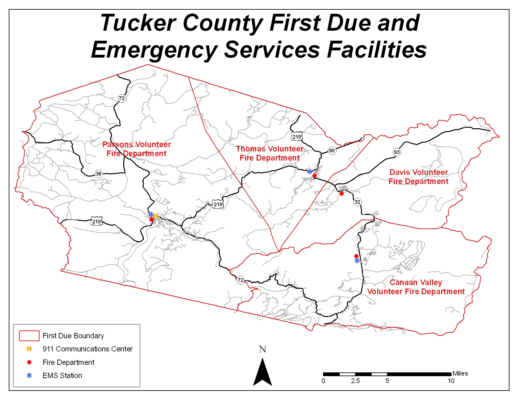 Maps Canaan Valley VFD