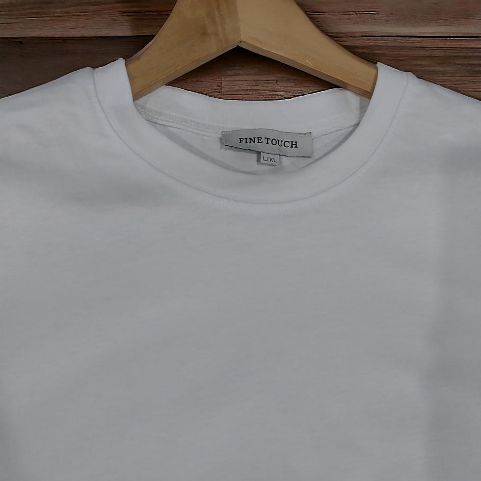 Küçük resim: Erkek - Kadın Beyaz Kısa Kollu Basic Tişört