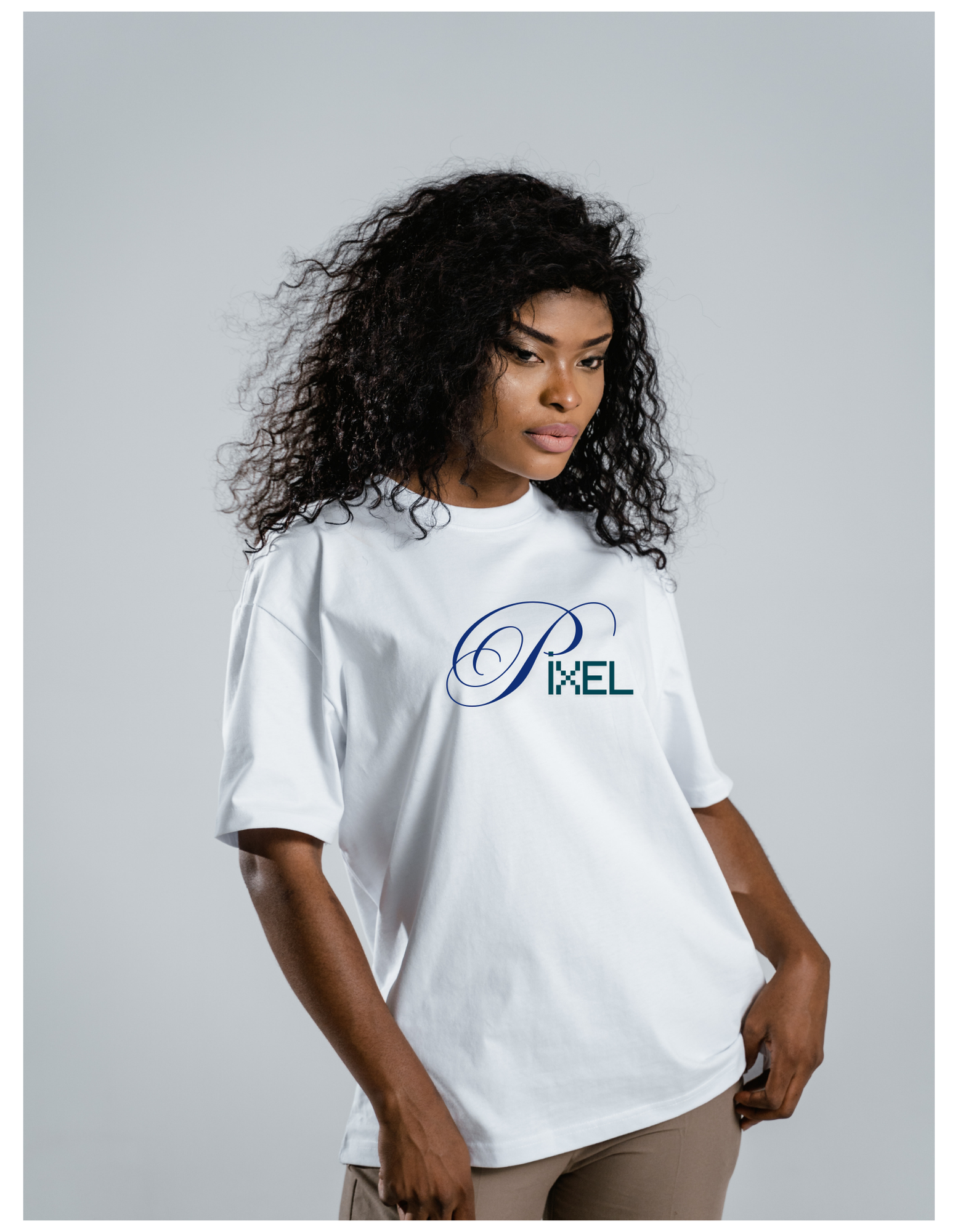 FINE Touch Basic Stylish Comfort Elegant.Cotton t-shirt