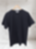 Men's Woman Black Short Sleeve Basic T-shirt 