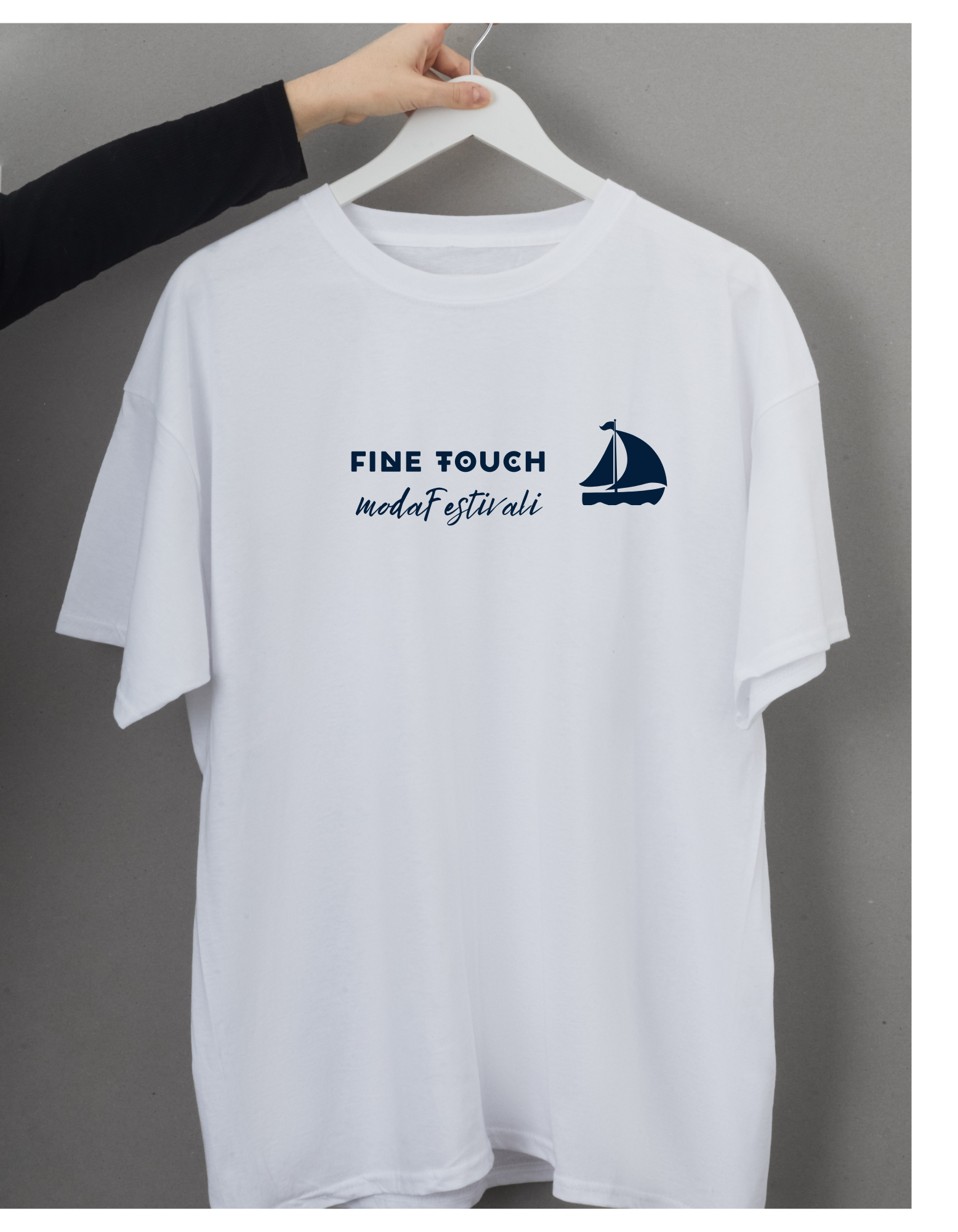FINE Touch Basic Stylish Comfort Elegant.Cotton t-shirt