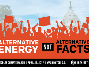 People's Climate March, Washington, D.C, April 29th: Alternative Energy Not Alternative Facts