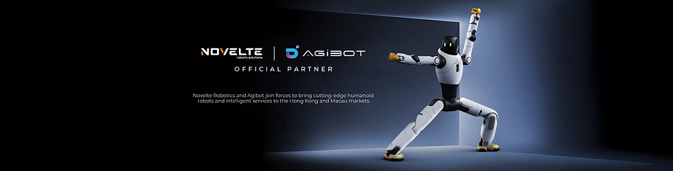 NOVELTE X AGIBOT official partner, humanoid robot