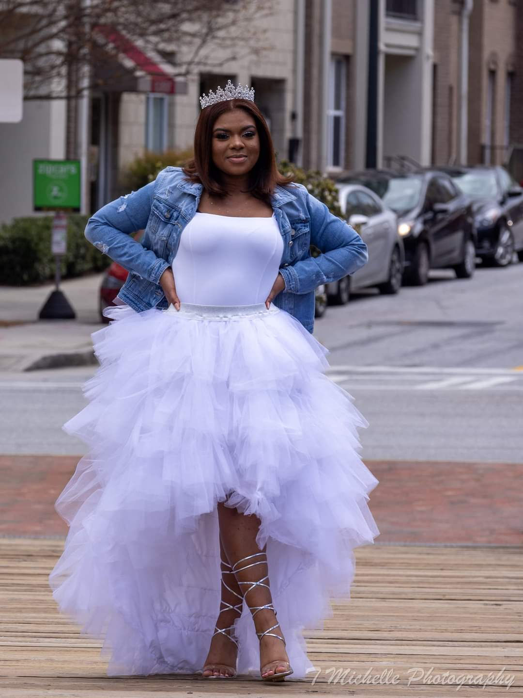 High/Low Tulle Skirt