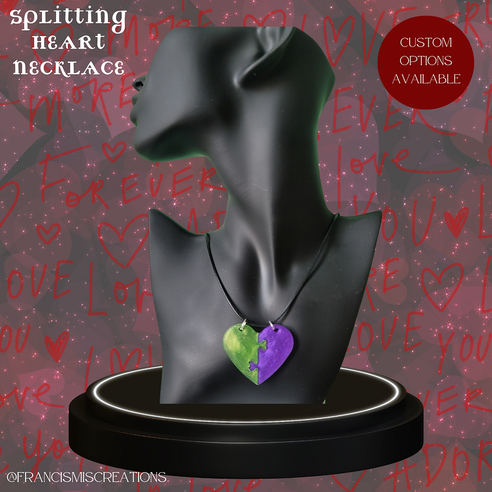 Thumbnail: Splitting Heart Necklace